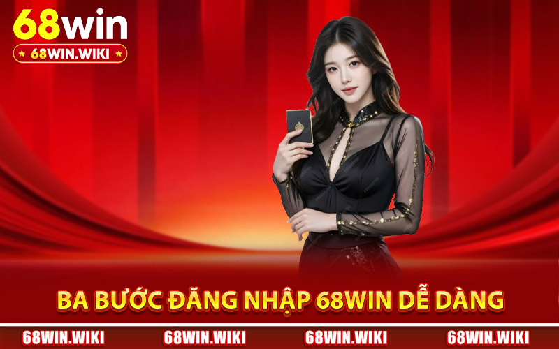 Chia sẻ ba bước đăng nhập 68Win dễ dàng