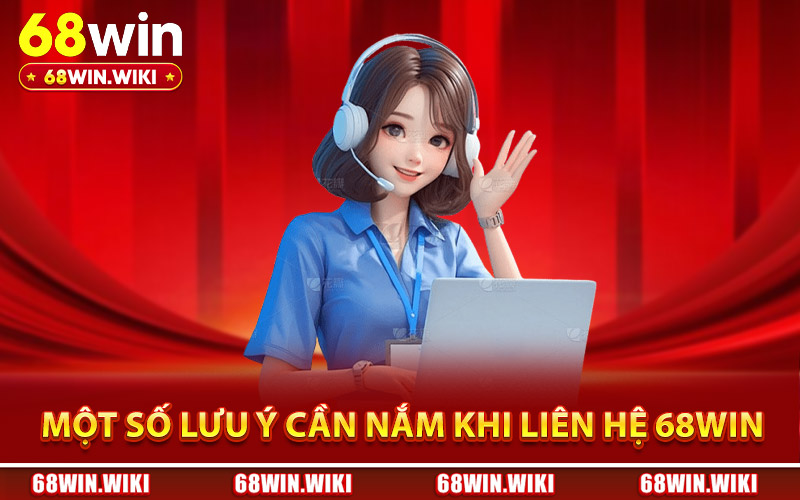Một số lưu ý cần nắm khi liên hệ 68Win